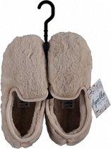 sloffen Home textiel/elastomeer dames beige maat 41-42