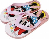 teenslippers Minnie Mouse meisjes rubber roze/lila mt 32