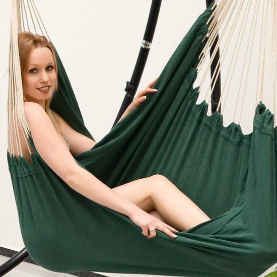 xxl Chaise suspendue avec cadre Chaise suspendue pour 2 fauteuils suspendus doubles Chaise suspendue verte