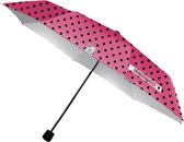 paraplu Dots 97 cm aluminium/polyester roze