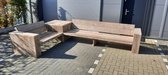 Hoekbank “Garden Basic” van Gebruikt steigerhout - 225x345cm – 6 persoons