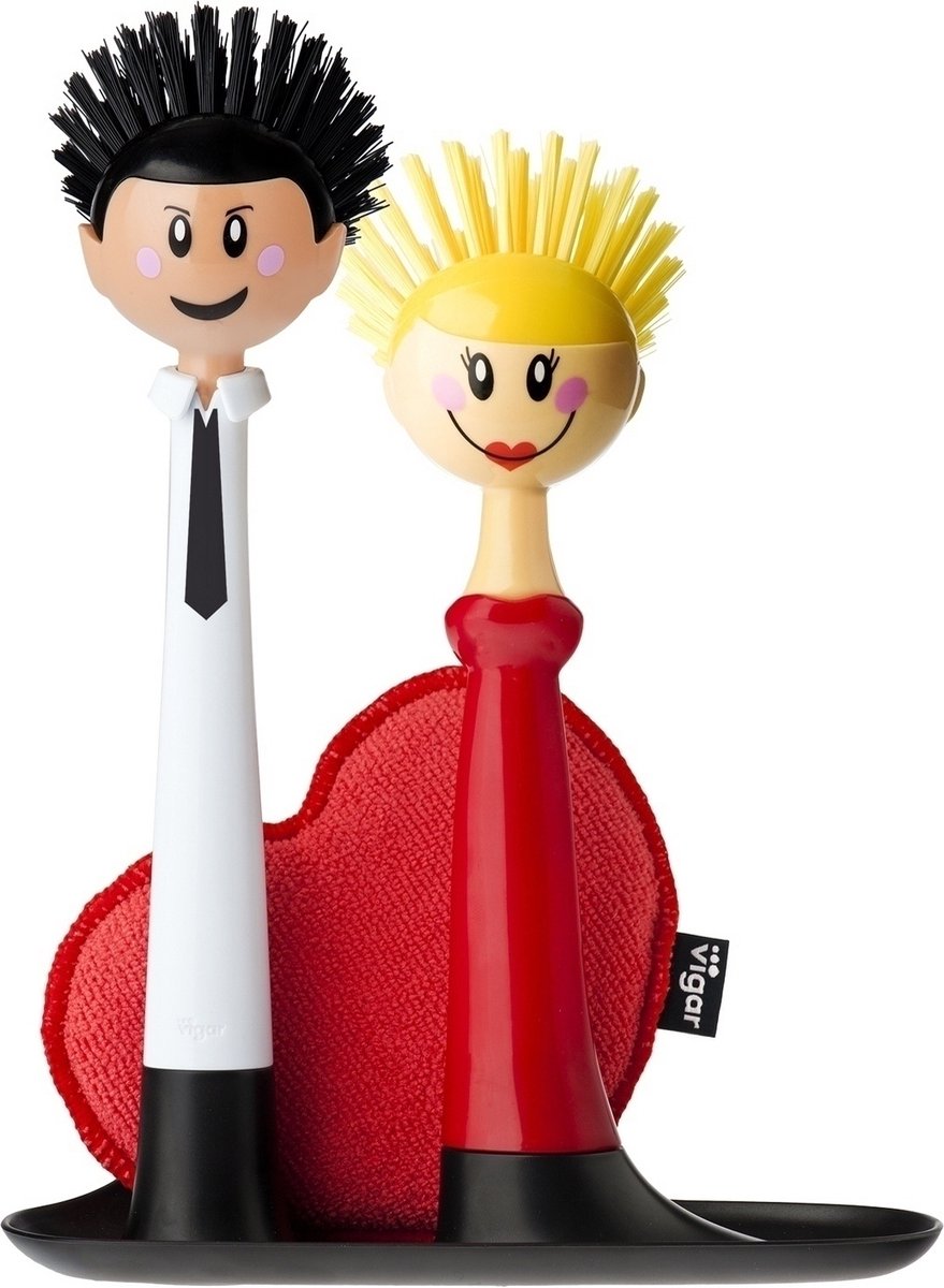 Goedkoopste Spoelbakset met afwasborstels VIGAR 5255