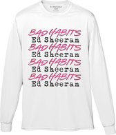 Ed Sheeran - Bad Habits Stack Longsleeve shirt - M - Wit
