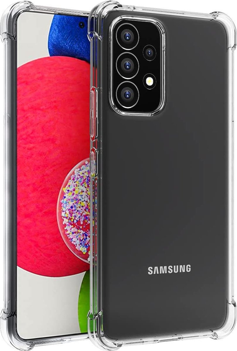 Hoesje Schokbestendig TPU Back Cover Transparant Geschikt voor Samsung Galaxy A53