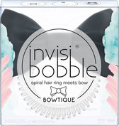 Invisibobble - Bandeau / élastique pour cheveux SLIM avec nœud en soie noire - 1 pièce