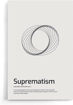 Walljar - Suprematism - Muurdecoratie - Poster