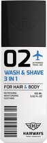 Hairways - 02 - Wash & Shave 3 In 1 - 100 ml