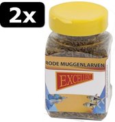 2x EXCELLENT RODE MUGGENLARVEN 100ML