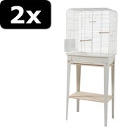 2x # VOGELK CHIC LOFT+STAND WIT 134CM