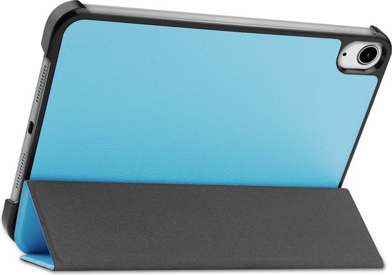 iPad Mini 6 2022 Case Cover Book Case avec protecteur d'écran - Blauw clair