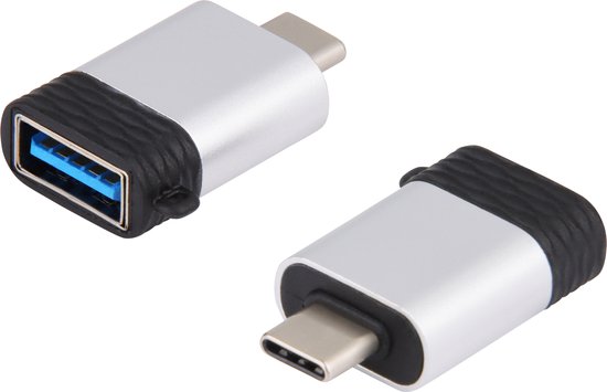 Adaptateur USB A vers USB-C - Design en aluminium - USB 3.0 A (femelle) vers  USB C