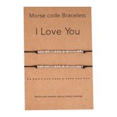 Bixorp Friends - Bracelets d'amitié pour 2 - Code Morse avec message secret - Bracelet BFF
Filles - Bracelet Best Friends Cadeau d'amitié pour deux