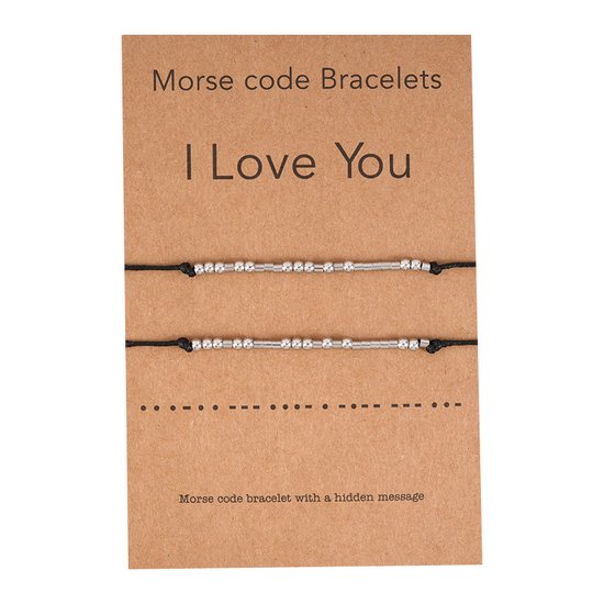 Bixorp Friends - Bracelets d'amitié pour 2 - Code Morse avec message secret - Bracelet BFF
Filles - Bracelet Best Friends Cadeau d'amitié pour deux