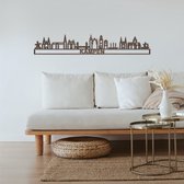 Skyline Kampen Notenhout 165 Cm Wanddecoratie Voor Aan De Muur Met Tekst City Shapes