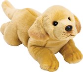 Pluche knuffel dieren Labrador hond 34 cm - Speelgoed knuffelbeesten - Honden soorten