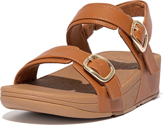 Sandale réglable FitFlop Lulu - Cuir MARRON - Taille 39