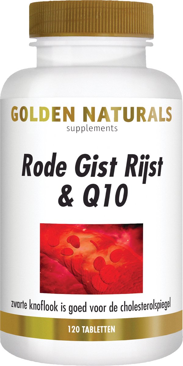 Goedkoopste Golden Naturals Rode Gist Rijst & Q10 (120 veganistische tabletten