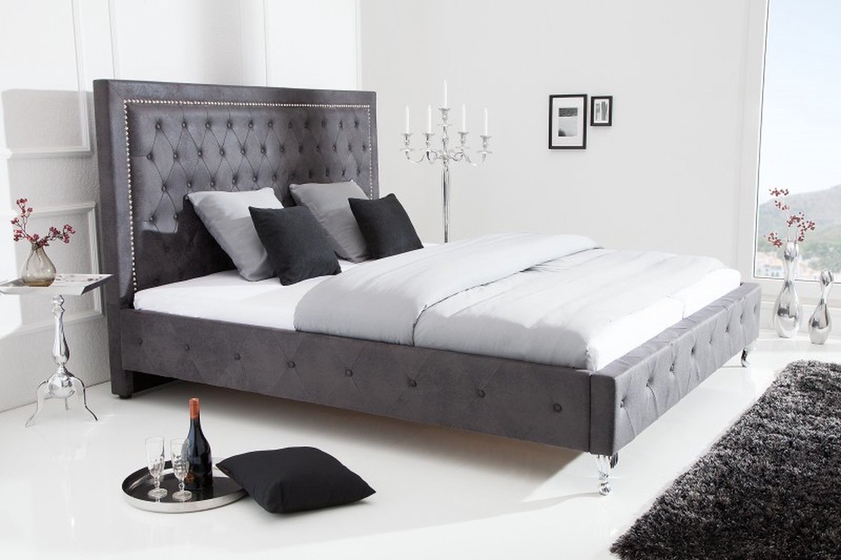 Bed Extravagancia Antiek Grijs 180x200cm - 38484
