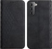 Samsung Galaxy S22 Plus Book Case - PU Lederen Telefoonhoesje - Pasjeshouder - Zwart