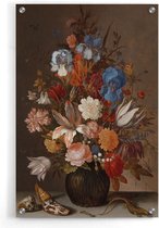 Walljar - Van der Ast - Stilleven met Bloemen - Muurdecoratie - Plexiglas schilderij