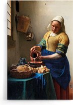 Walljar - Johannes Vermeer - Het Melkmeisje II - Muurdecoratie - Poster