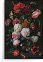 Walljar - De Heem - Stilleven Met Bloemen - Muurdecoratie - Poster