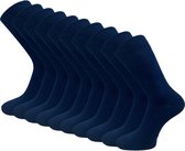 10 paar Basic Sokken - VANSENZO® - Marineblauw - Maat 43-46