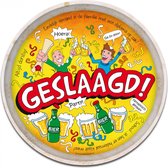 dienblad 25 jaar 30 cm staal rood/wit