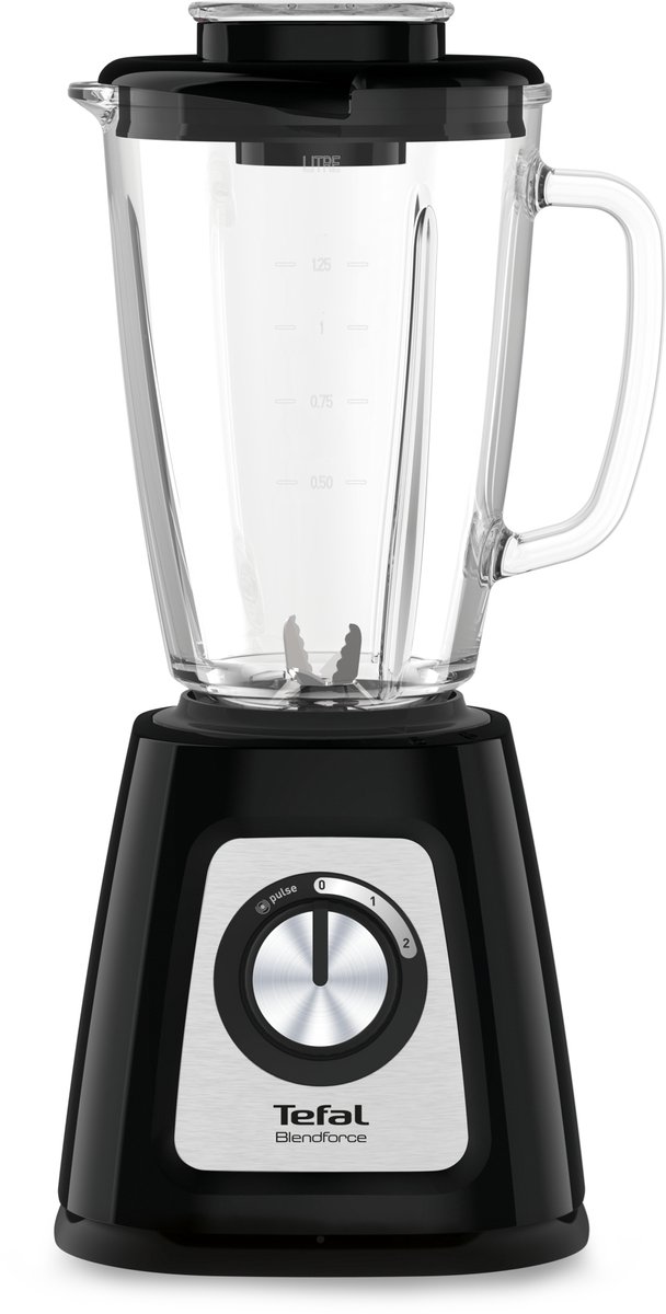 Tefal BlendForce II BL4358 - Blender - 1.25L - Smoothie Maker - Pulse Functie - Glazen Kan - 800W – foto 4