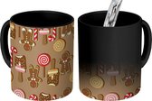 Magische Mok - Foto op Warmte Mokken - Koffiemok - Kerst - Koekjes - Snoep - Patronen - Magic Mok - Beker - 350 ML - Theemok