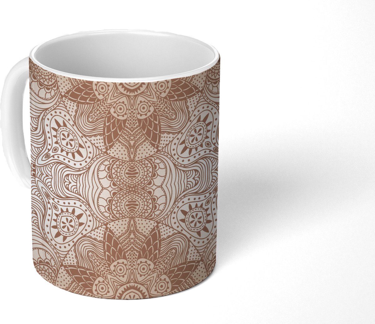 Mok - Koffiemok - Henna - Mandala - Patronen - Mokken - 350 ML - Beker - Koffiemokken - Theemok