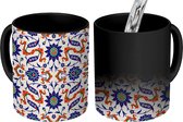 Magische Mok - Foto op Warmte Mokken - Koffiemok - Patronen - Mandala - Abstract - Magic Mok - Beker - 350 ML - Theemok