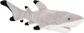 Pluche kleine knuffel dieren Rifhaai van 55 cm - Speelgoed haaien/vissen zeedieren - Leuk als cadeau