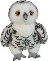 Pluche knuffel dieren Sneeuwuil vogel van 28 cm - Speelgoed knuffels uilen/vogels - Leuk als cadeau voor kinderen