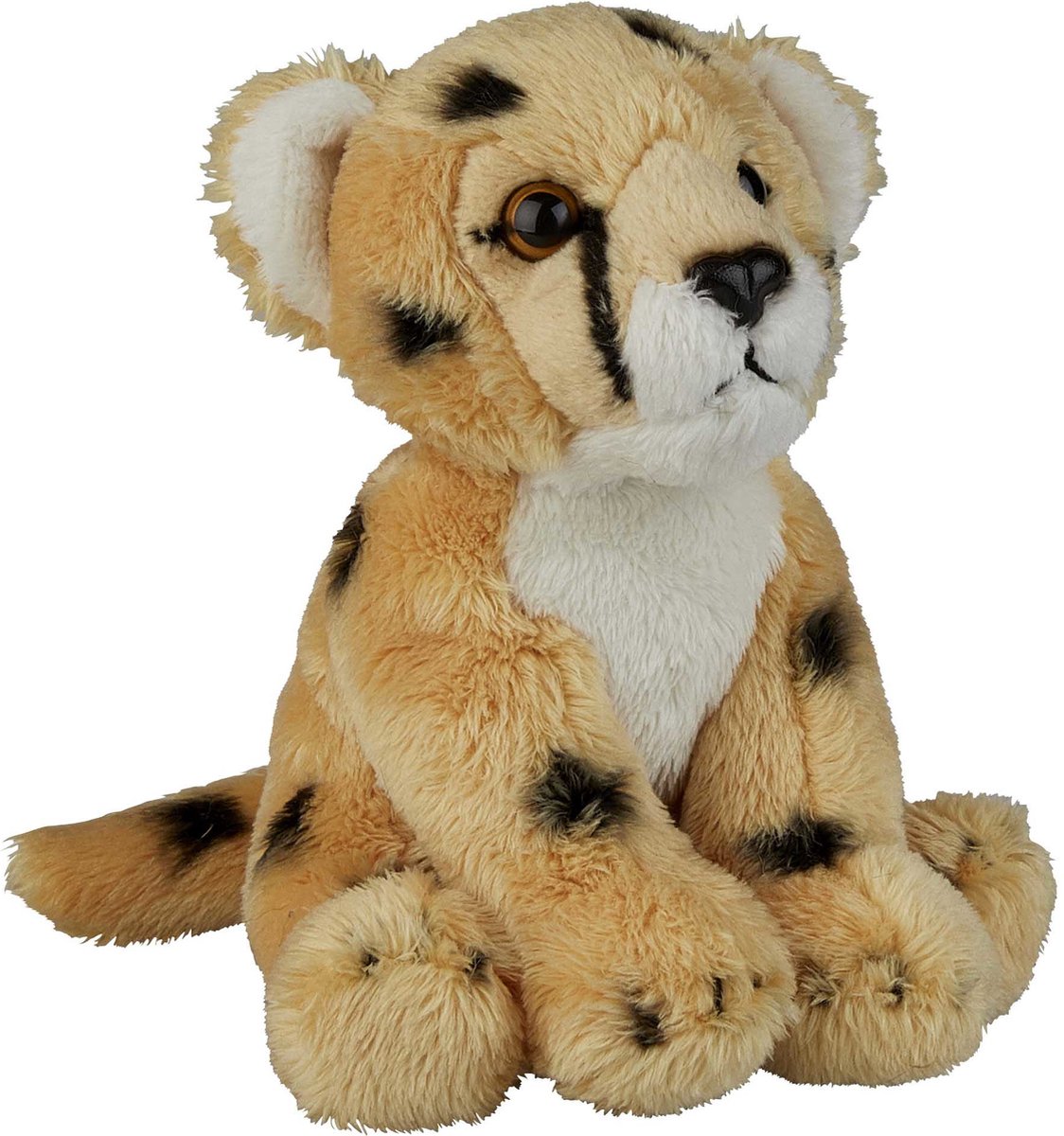 Pluche knuffel dieren Cheetah/Jachtluipaard - 15 cm - Speelgoed luipaarden knuffelbeesten
