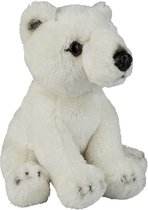 Pluche knuffel dieren IJsbeer 15 cm - Speelgoed IJsberen knuffelbeesten