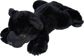 Pluche knuffel dieren Zwarte Panter 25 cm - Speelgoed wilde dieren knuffelbeesten