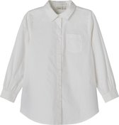 Name it blouse meisjes - wit - NKFbefred - maat 110/116