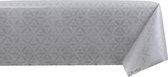 Raved Tafelzeil Mandala Design  140 cm x  350 cm - Zilver - PVC - Afwasbaar