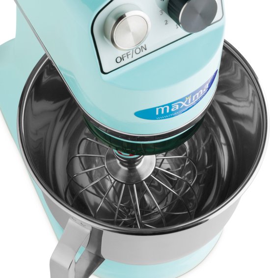 Maxima Planeetmenger 7 L Tot 2 Kg Deeg Pastel Blauw - RVS Mengkom - 11 Snelheden - Keukenmachine - Standmixer - Keukenrobot - 7 liter van Maxima — afbeelding 2