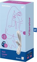 Hot Lover - Vibrator - Rabbit Vibrators silver/champagne