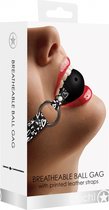 Breatheable Ball Gag - Love Street Art Fasion - Black - Bondage Toys black