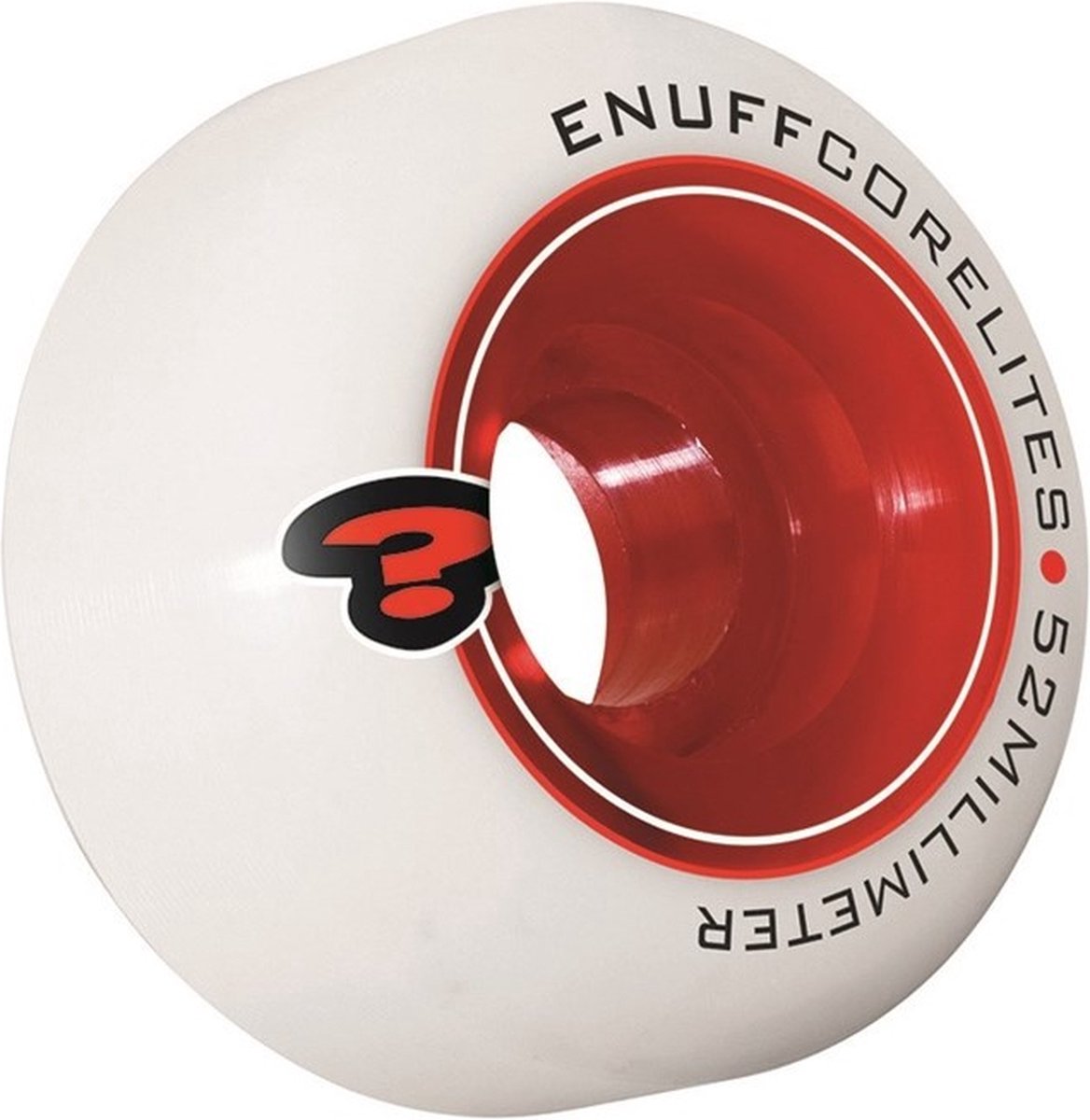Enuff Corelites 52mm skateboard wielen set van 4 Rood