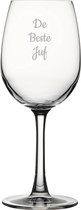 Gegraveerde witte wijnglas 36cl De Beste Juf