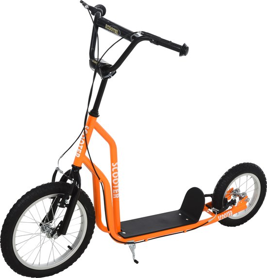 Homcom Step scooter pour enfants scooter pneus pneumatiques scooter de ville réglable 371-014