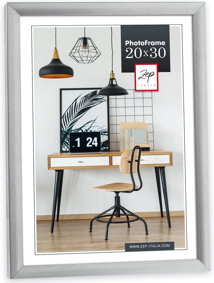 Zep Kunstof Fotolijst New Easy Zilver 20x30cm KL4