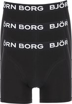 Björn Borg boxershorts Essential (3-pack) - heren boxers normale lengte - zwart - Maat: M