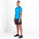 Het Dare2B Righteous III T-shirt met korte mouwen - heren - gerecycled - lichtgewicht - Felblauw