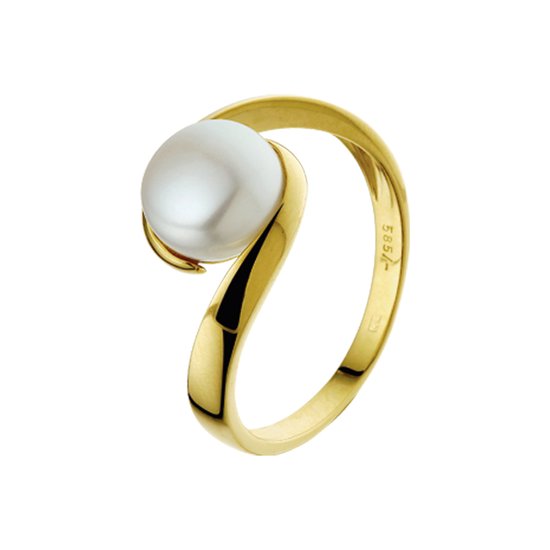 The Jewelry Collection Ring Parel - Geelgoud (14 Krt.)
