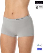 Brubeck Dames Ondergoed Boxershorts - Naadloos Elastisch katoen - Grijs - XL